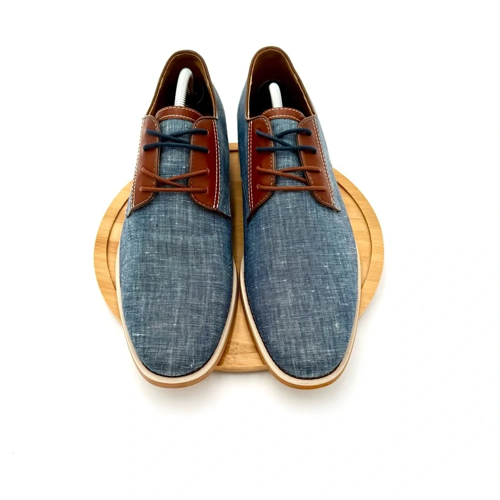 Giorgio Brutini Blue and Tan‎ Oxfords